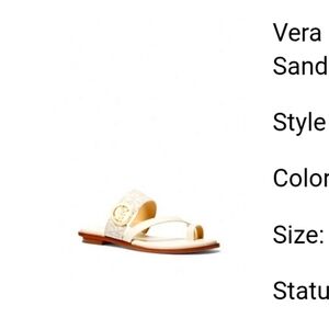 Michael Kor Vera Bradley Cream Sandals